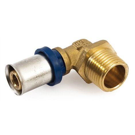 Angolo Maschio Per Tubo Multistrato - General Fittings, diam.1/2"x 16 Spessore 2.0