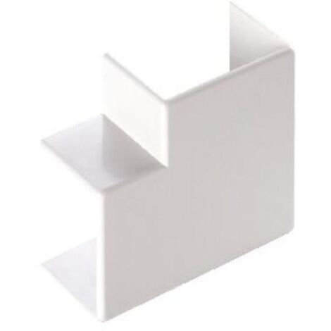 Angolo piano 200×60 mm pvc bianco ip40 elettrocanali ecap20060b
