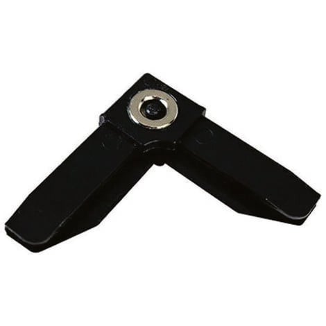 Angolo plastica magnetico per profilo zanzariera linea c - nero