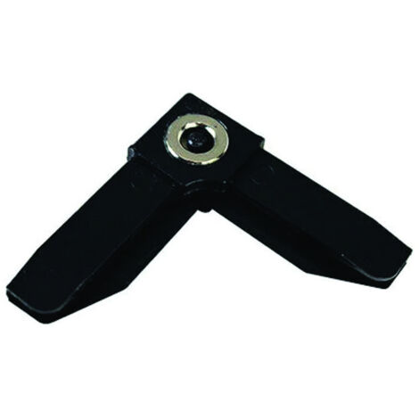 ANGOLO PROFILO ZANZARIERA LINEA C SANGIORGIO - MAGNETICO PLASTICA NERA - 25 pezzi