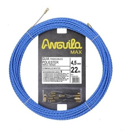 ANGUILA 75045022  Trenza triple poliéster ANGUILA MAX diámetro 4,5mm 22 metros