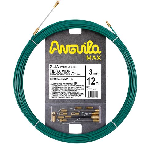 ANGUILA MAX 3mm fibra di vetro/nylon 12m passacavo verde