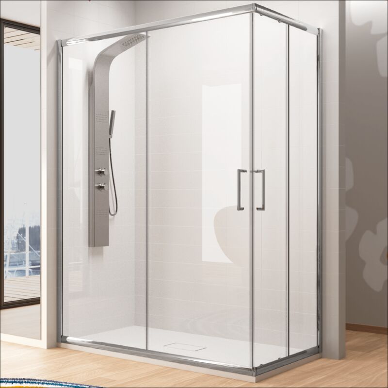 

Kassandra - Angular de ducha 2 Fijos + 2 Puertas Correderas BELLA 130 x 70 cm