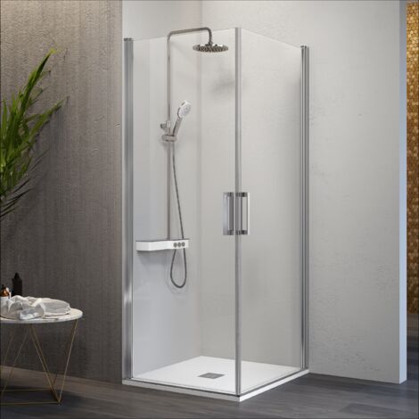 Angular de ducha 2 Puertas Abatibles 80 cm y 65 cm NARDI