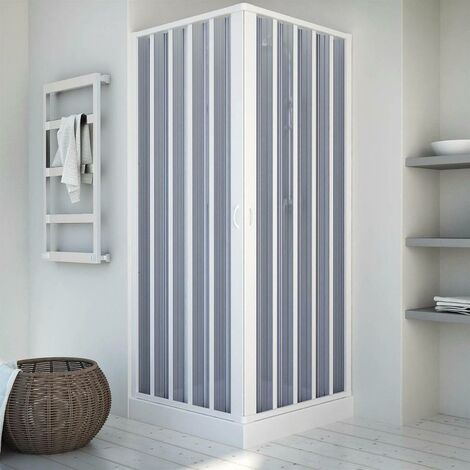 Angular PVC Duschkabine mit Faltöffnung 80 x 120 Walmodell