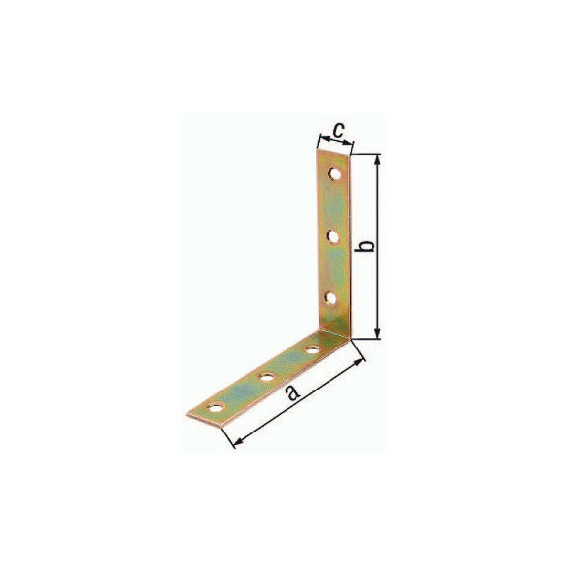 

Ángulo de la silla L.40 x 40mm An.15mm S.1.75mm STA galvanizado amarillo orificio galvanizado D.4.5mm GAH (Por 100)