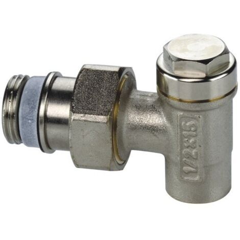 Ángulo de válvula de retorno 1/2 pulgada x 15 níquel D/WL