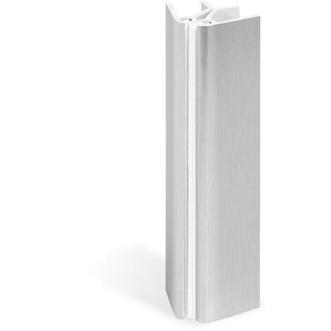 FPLUS angulo flexible para zócalo zesio h80 h100 h144 h164 acabados disponibles plata, negro y blanco acabado negro mate altura (h) 164