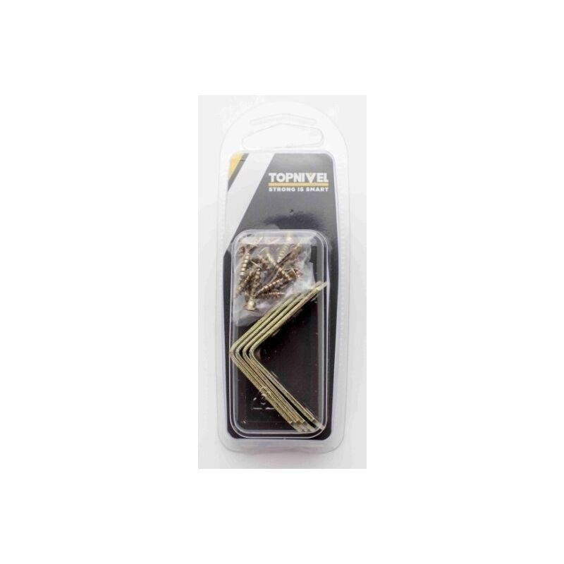 

Angulo Soporte 40Mm Reforzado Bicromatado Nv106084 4 Pz - Nivel