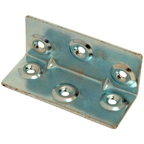 Ángulo Refuerzo Acero 40x40x90mm Espesor1mm Zincado AN09