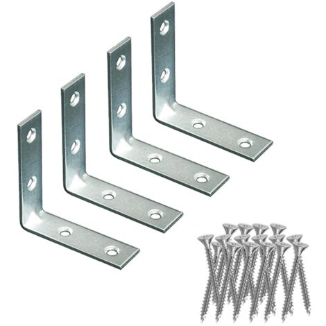 Ángulo Refuerzo AN02, Acero Zincado, 30 X 30 X 15 MM. 4 Unidades EDM