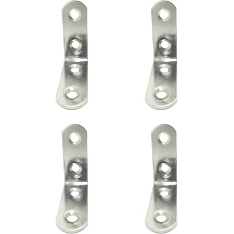 Ángulo Refuerzo AN24, Acero Inoxidable, 40 X 40 X 16 MM. 4 Unidades EDM