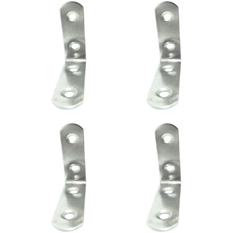 Ángulo refuerzo an24, acero inoxidable, 50 x 50 x 16 mm. 4 unidades
