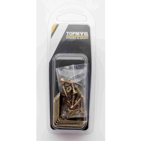 Angulo Soporte 30Mm Reforzado Nivel Bicromatado Nv106083 4 Pz