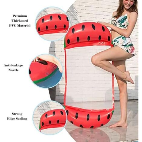 Anguria, Amaca galleggiante gonfiabile, Letto galleggiante multiuso, Amaca da nuoto 4 in 1 (Sella, Lettino, Gommone, Amaca), Ugello a prova di perdite, Tappetino da spiaggia e piscina con tenuta solid