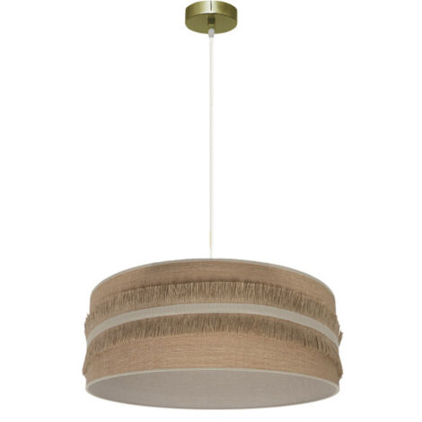 Anhänger natalia 1xe27 leder/suede-beige regx50x50cm