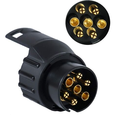 Anhänger-Steckdosen-Adapter, 13 bis 7 Anhänger-Steckdosen-Adapter für Anhänger, LKW, Wohnwagen