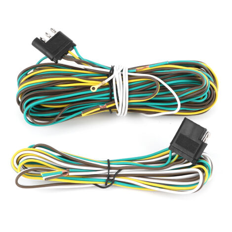 Anhänger-Verkabelungsverlängerungsset - 36 Fuß, 8,5 + 2,4 m, 4 Drähte, 4 Flachstecker, 4 Pins
