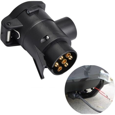 Anhängeradapter, 7- bis 13-poliger Autoanhänger-Steckdosenadapter-Konverter für Wohnwagen-Anhängerkupplungsanschluss 12 V