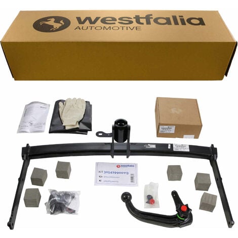 WESTFALIA AUTOMOTIVE GMBH Anhängerkupplung KIT abnehmbar mit 13-pol. E-Satz WESTFALIA für AUDI A6 C7