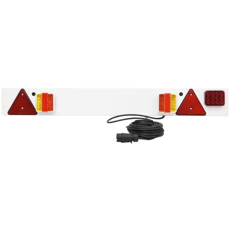TFA Stecker Anhänger-Beleuchtungsset Bremslicht, Rückleuchte, Blinker,  Kennzeichenlicht hinten, rechts, links