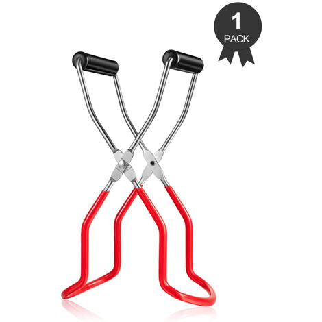 Anhebeklemme für Gläser, rutschfester Griff, Edelstahl, ideal für Weithalsgläser, für den Einsatz in Küche und Gastronomie.