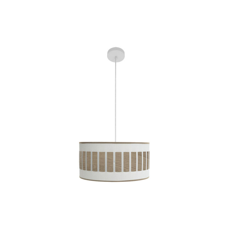 Fabrilamp - ivanna hängelampe 1xe27 weiss/weiss/helles holz regx40x40 cm