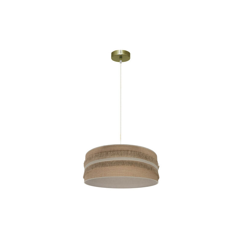 Anhänger natalia 1xe27 leder/suede-beige regx40x40cm