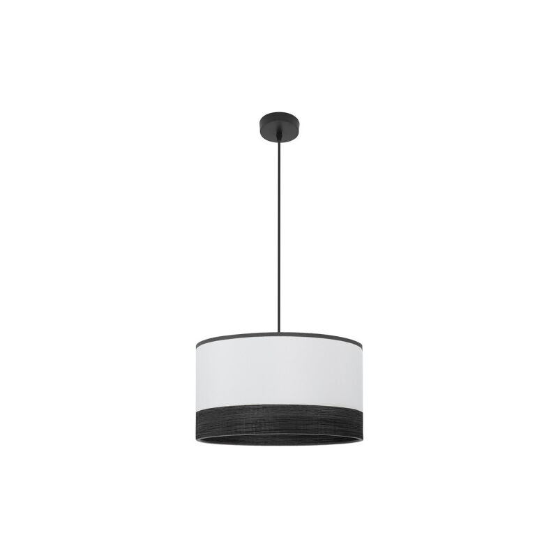 Olga Anhänger 1xe27 Schwarz/weiß-schwarz-mad.black Regx40x40 Cm - Fabrilamp