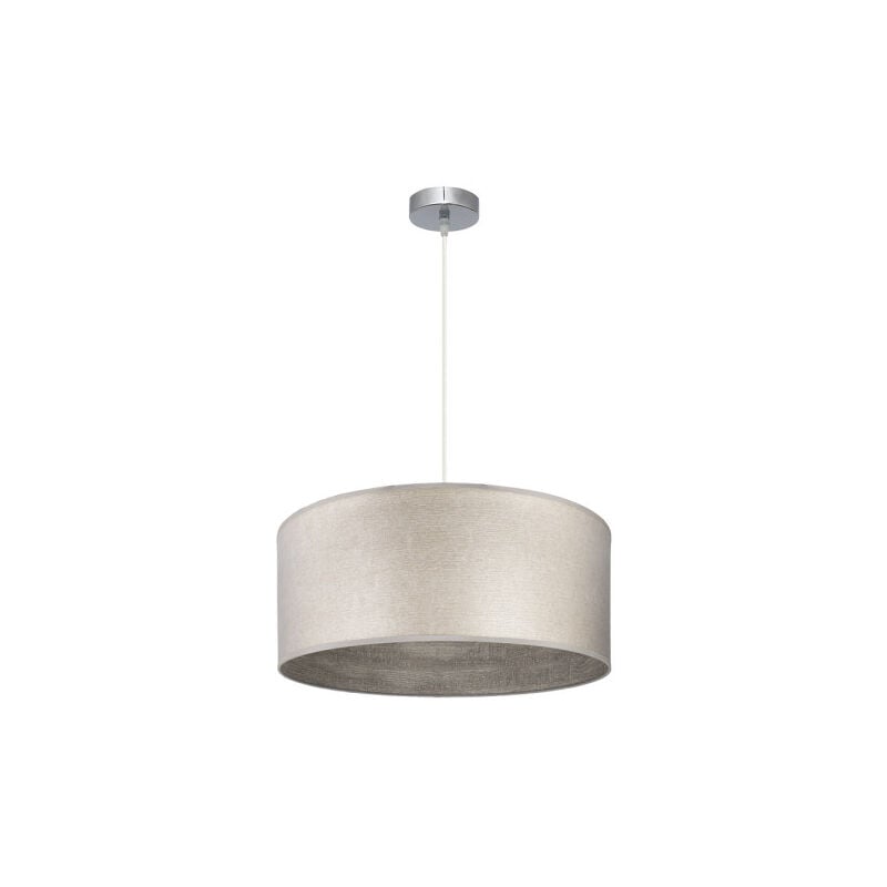 Tania Pendelleuchte 1xe27 Nickel/Holz Grau Regx50x50 Cm - Fabrilamp