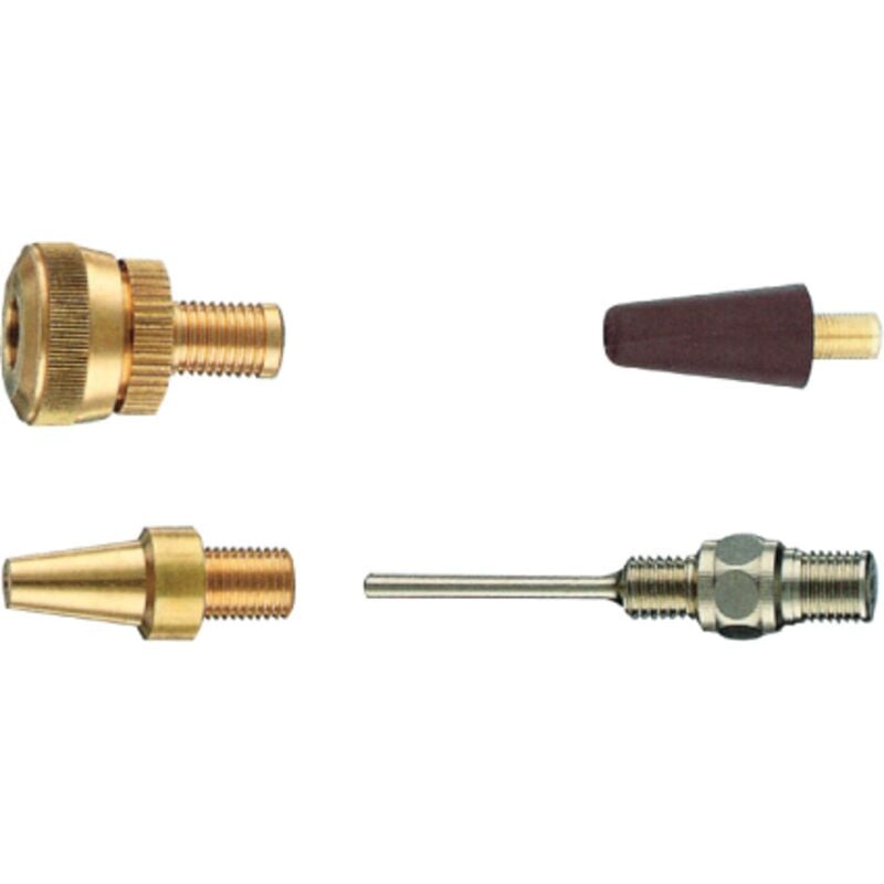 Ani kit 4 ugelli multiuso gonfiaggio palloni biciclette canotti e soffiaggio aria in ottone
