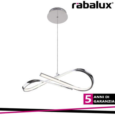 ANIELA, PENDANT LAMP, CHROME, BUILT-IN LED 20W 1600LM 4000K,                                             - Luce NATURALE