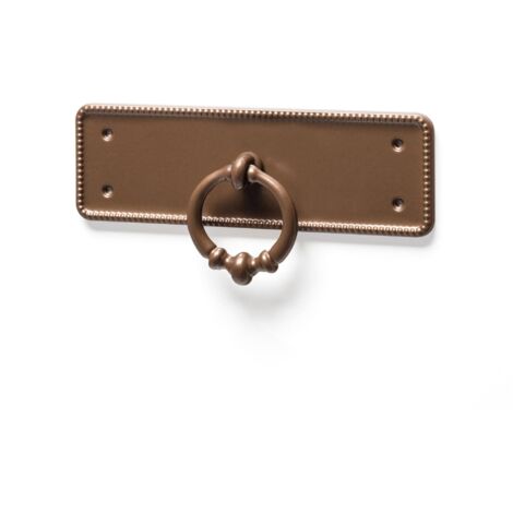 Anilla en placa de zamak, dimensiones: 110x35x14mm -