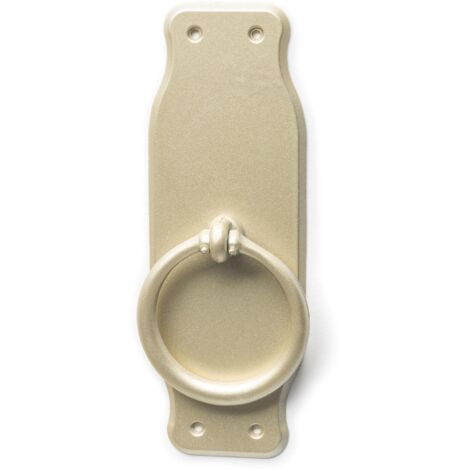 Anilla en placa de zamak, dimensiones: 110x42x14mm -