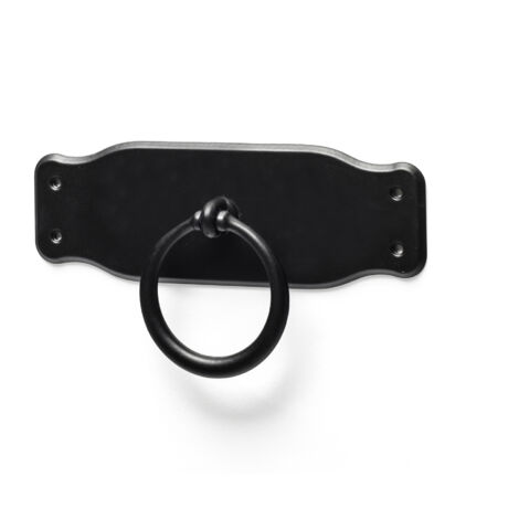Anilla en placa de zamak, dimensiones: 110x42x14mm -