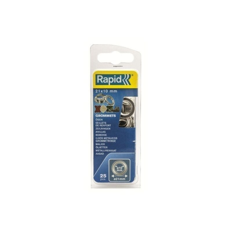 

Anilla Fijacion Lona/Plastico/Cuero 10Mm Tipo Broche 25 Pz - Rapid