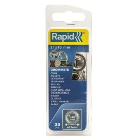 Anilla fij lona/plastico/cuero 10mm tipo broche rapid 25 pz