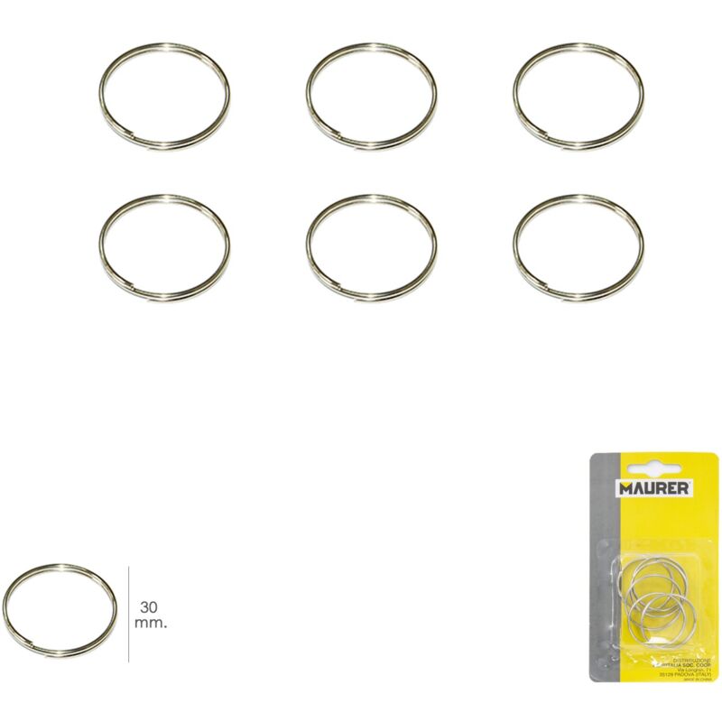 

Anilla llavero Ø 30 mm (blister 6 piezas)