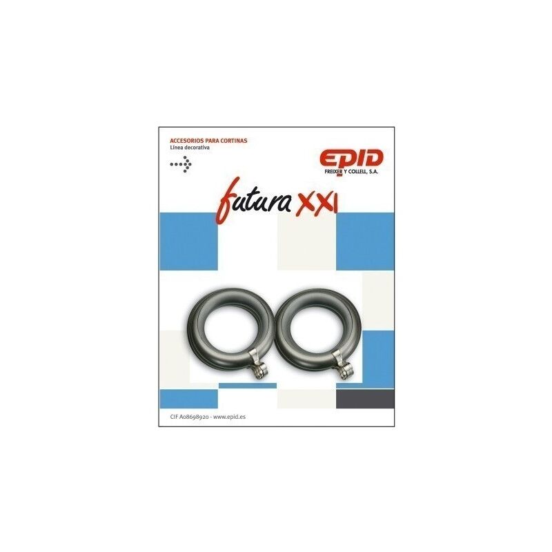 

Anilla Cortina 19Mm Hogar Metal Niquel Futura 21 10 Pz - Epid