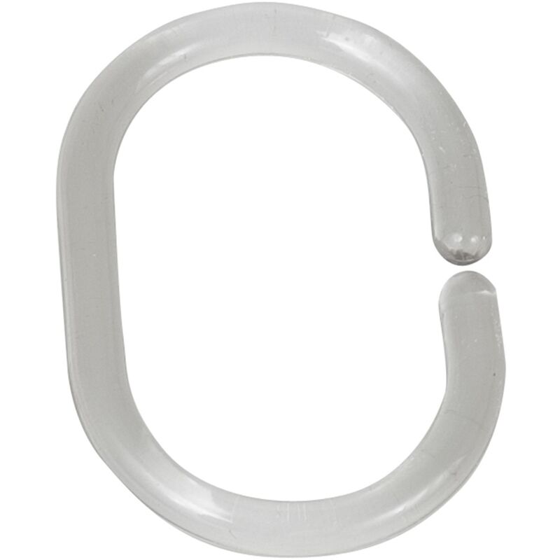 

Anillas para cortina 12 pzs. redondas transparentes - Wenko