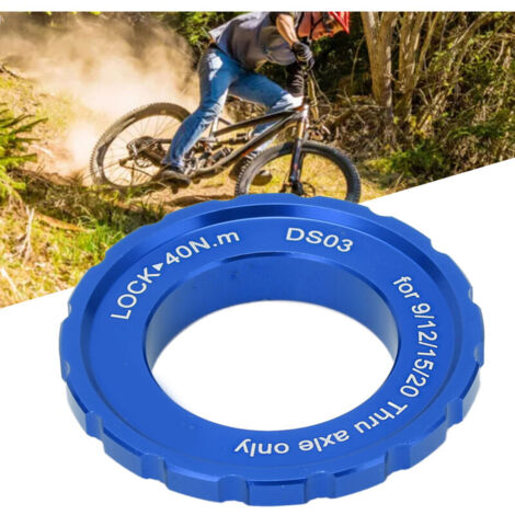 Anillo de bloqueo central MEIJUN para buje de rueda, eje cilíndrico, disco y rotor, para bicicleta de montaña, color azul