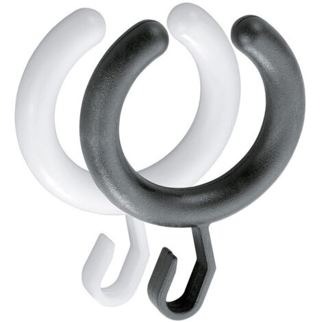 Anillo de cortina PLAN PU : 10 piezas blanco KEUCO