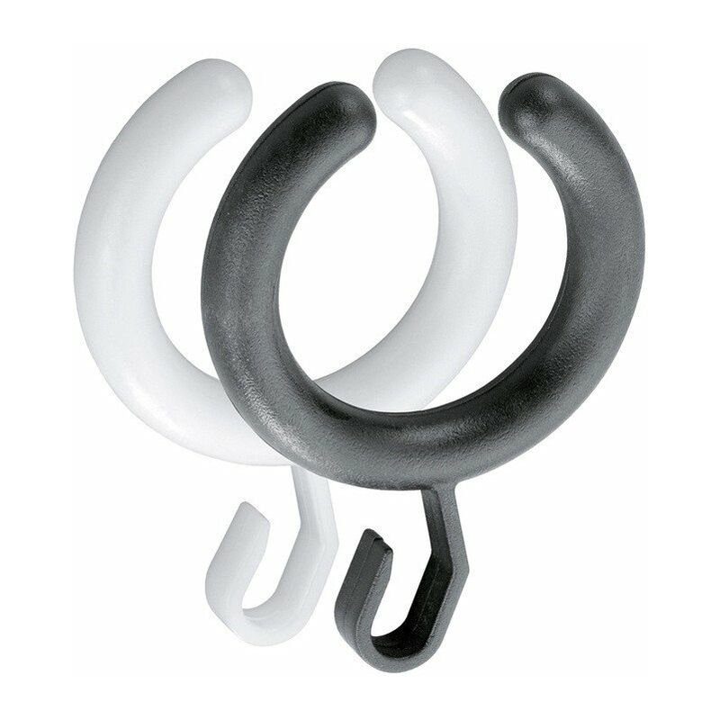 

Anillo de cortina PLAN PU : 10 piezas negro KEUCO
