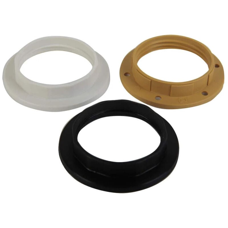 

Electra Line - Anillo de fijación E27, de 40,6 a 42 mm, blanco negro y oro