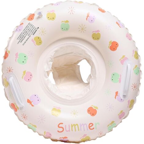 Anillo de natación inflable, anillo de flotador de piscina inflable, asa de asiento de seguridad, balsa flotante de cintura, entrenador de natación para niños pequeños