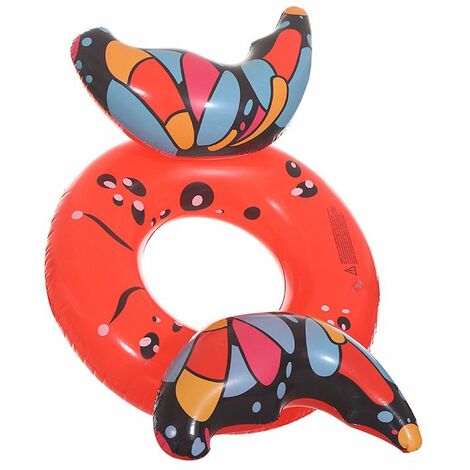 Anillo de natación inflable de mariposa 3d para adultos, piscina flotante, arco de fila flotante de anillo de natación inflable de mariposa de viento lindo