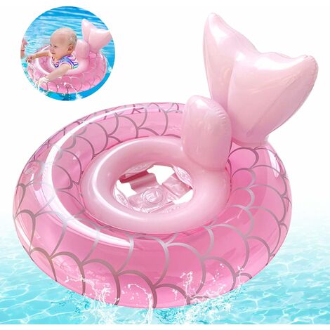 Anillo de natación para niños, boya de piscina inflable para niños, anillo de natación para bebés, asiento de piscina para bebés (adecuado para aproximadamente 0-5 años)
