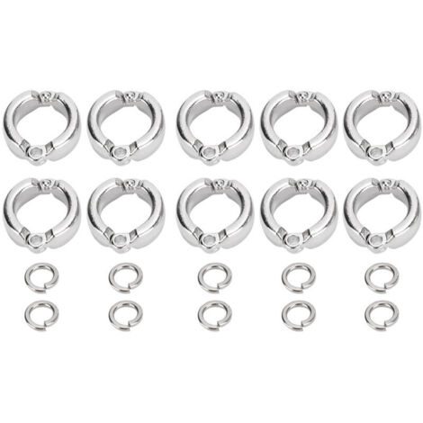 Anillo de pie abierto para loros, para actividades (10 piezas), n.° 10