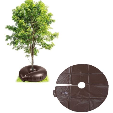 Anillo de riego de PVC recargable de 10 galones para jardinería y plantación de árboles.