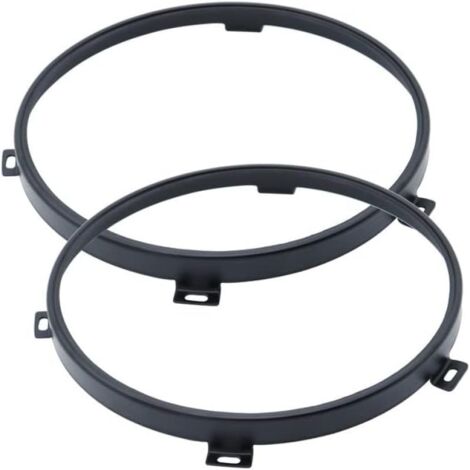 Anillo de sujeción de faros de 7 pulgadas para Jeep Wrangler JK 2007-2018, contorno LED negro